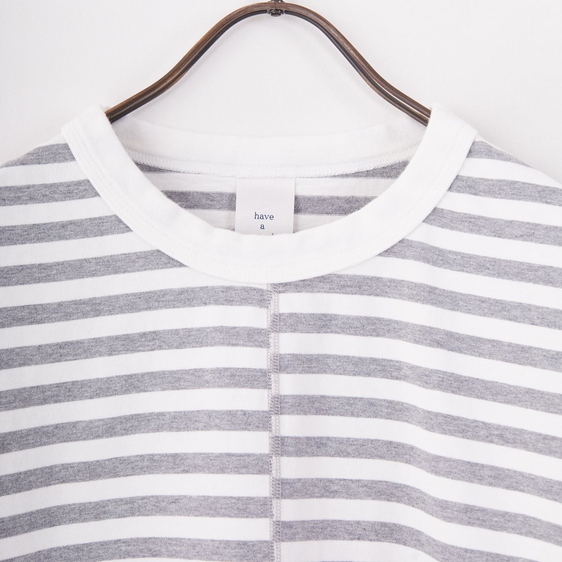 have a good day [ハブアグッドデイ] ショートスリーブボーダーTシャツ [HGD-375] WHITE/GRAY