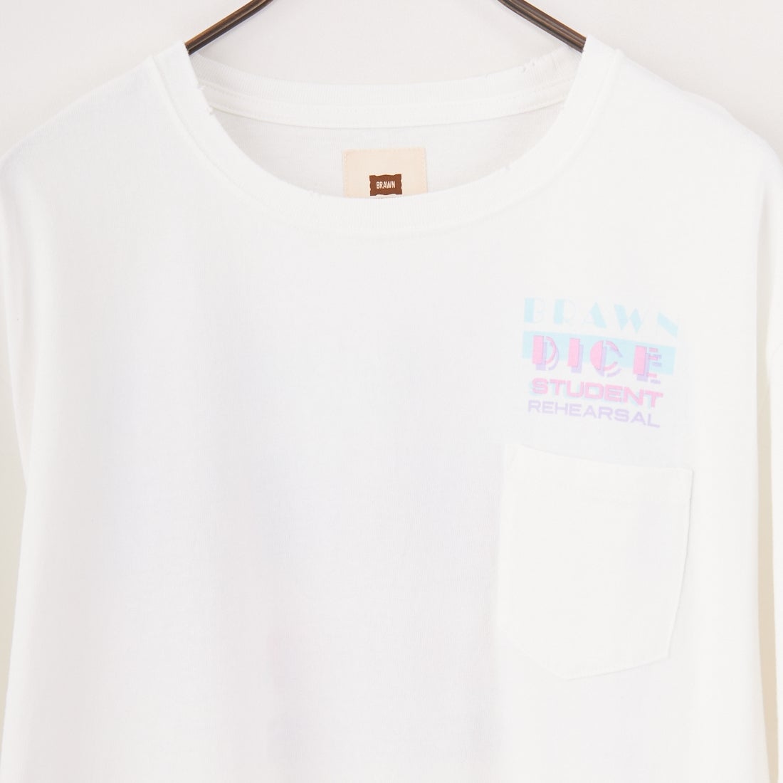 BRAWN [ブラウン] BRAWNS DICE STUDENT Tシャツ [24FW-002] WHITE