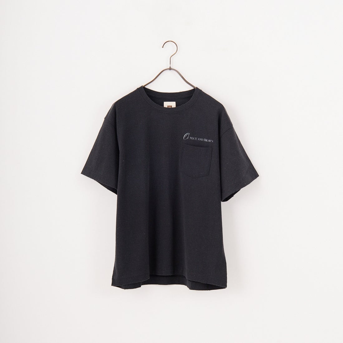 BRAWN [ブラウン] OF MICE AND BRAWN Tシャツ [24FW-001] BLACK