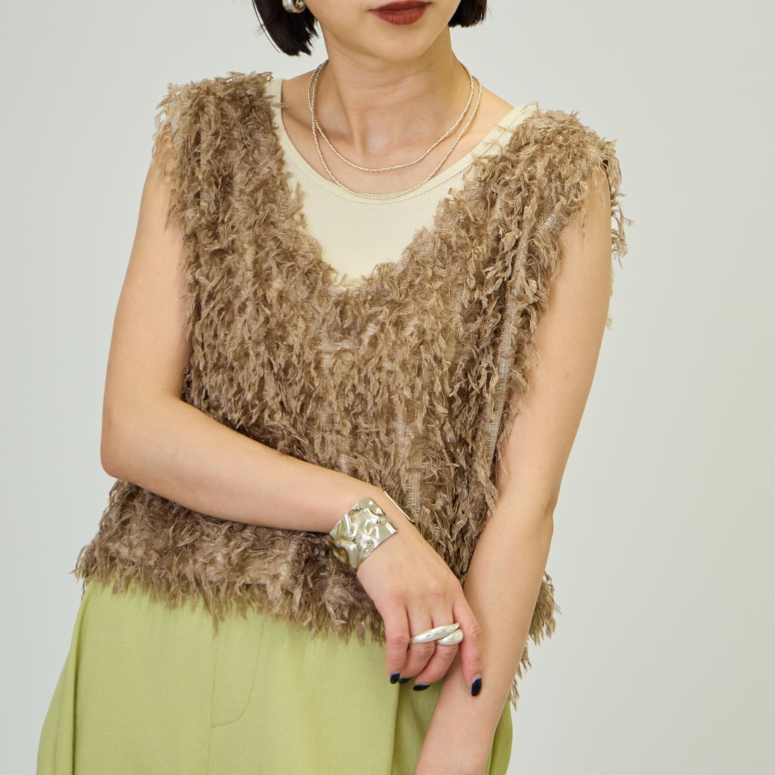 26 MOCHA&&モデル身長：150cm 着用サイズ：F&&