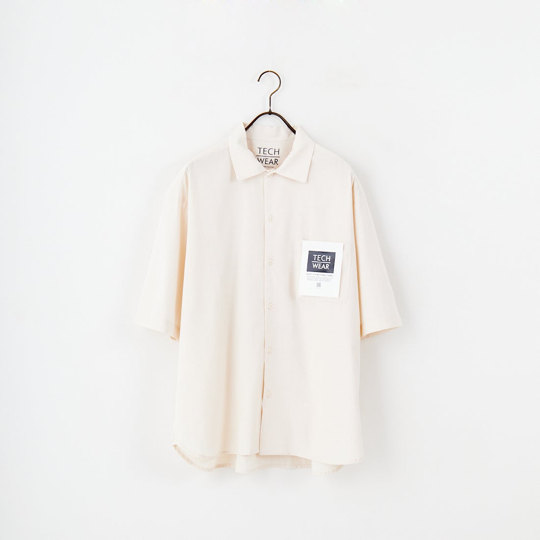 Jeans Factory Clothes [ジーンズファクトリークローズ] テックリネンワンナップカラーシャツ [EPC-53100] 1 IVORY