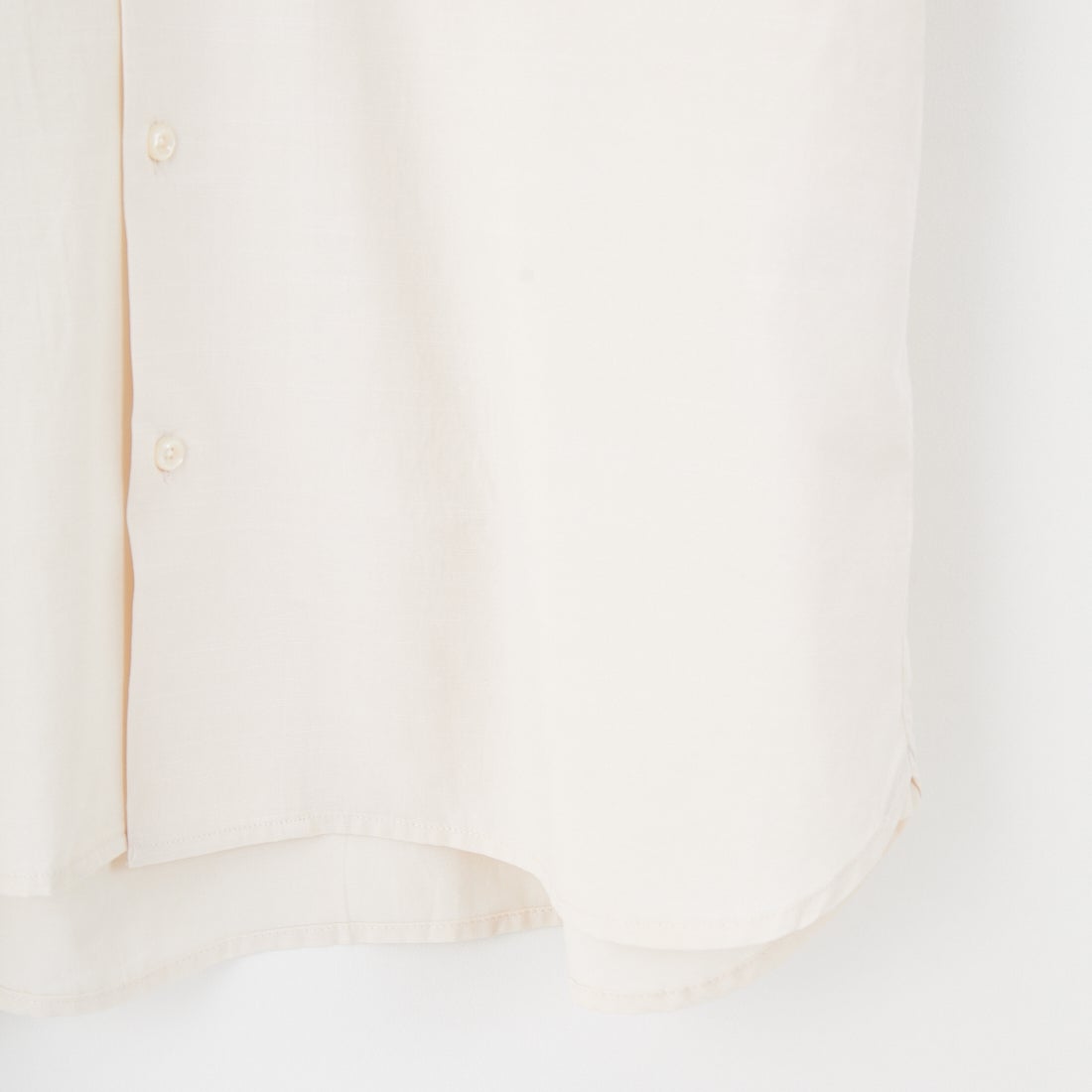 Jeans Factory Clothes [ジーンズファクトリークローズ] テックリネンワンナップカラーシャツ [EPC-53100] 1 IVORY