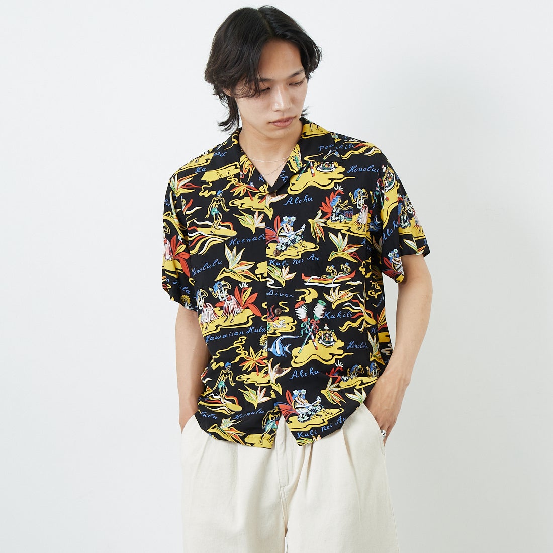 119 BLACK&&モデル身長：179cm 着用サイズ：M&&
