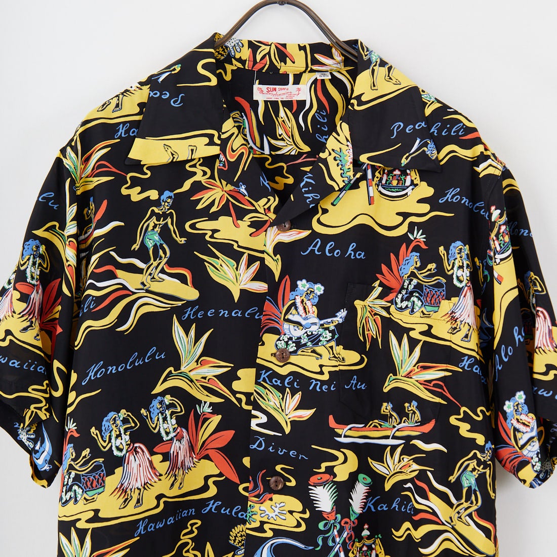 SUN SURF [サンサーフ] レーヨンハワイアンシャツ [SS39411] 119 BLACK