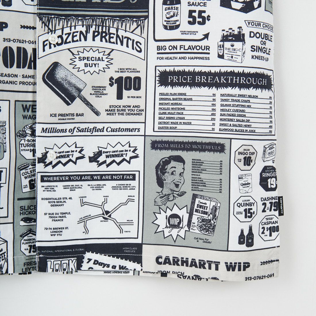 carhartt WIP [カーハートダブリューアイピー] ショートスリーブカタログシャツ [I034548] NEUTRAL