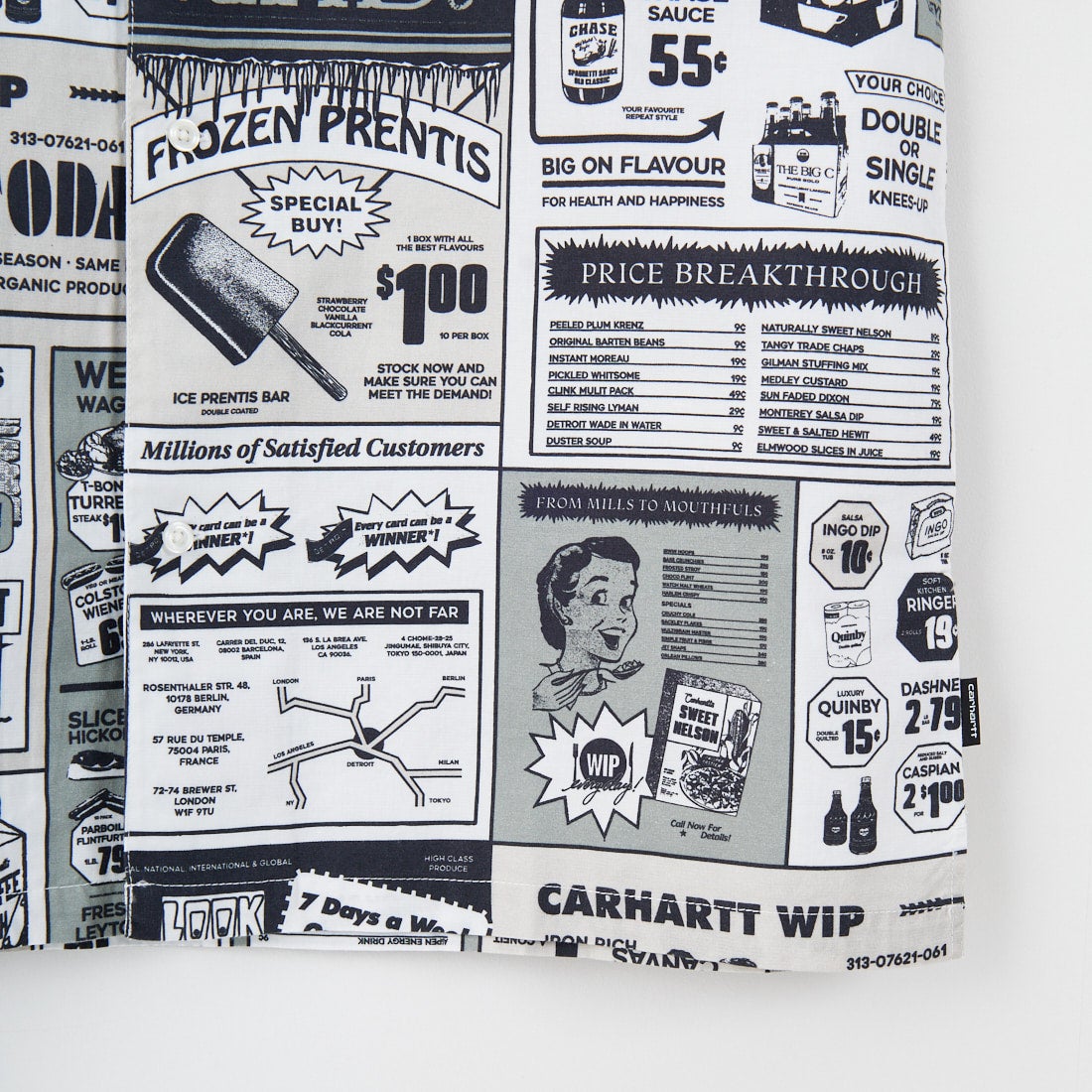 carhartt WIP [カーハートダブリューアイピー] ショートスリーブカタログシャツ [I034548] NEUTRAL