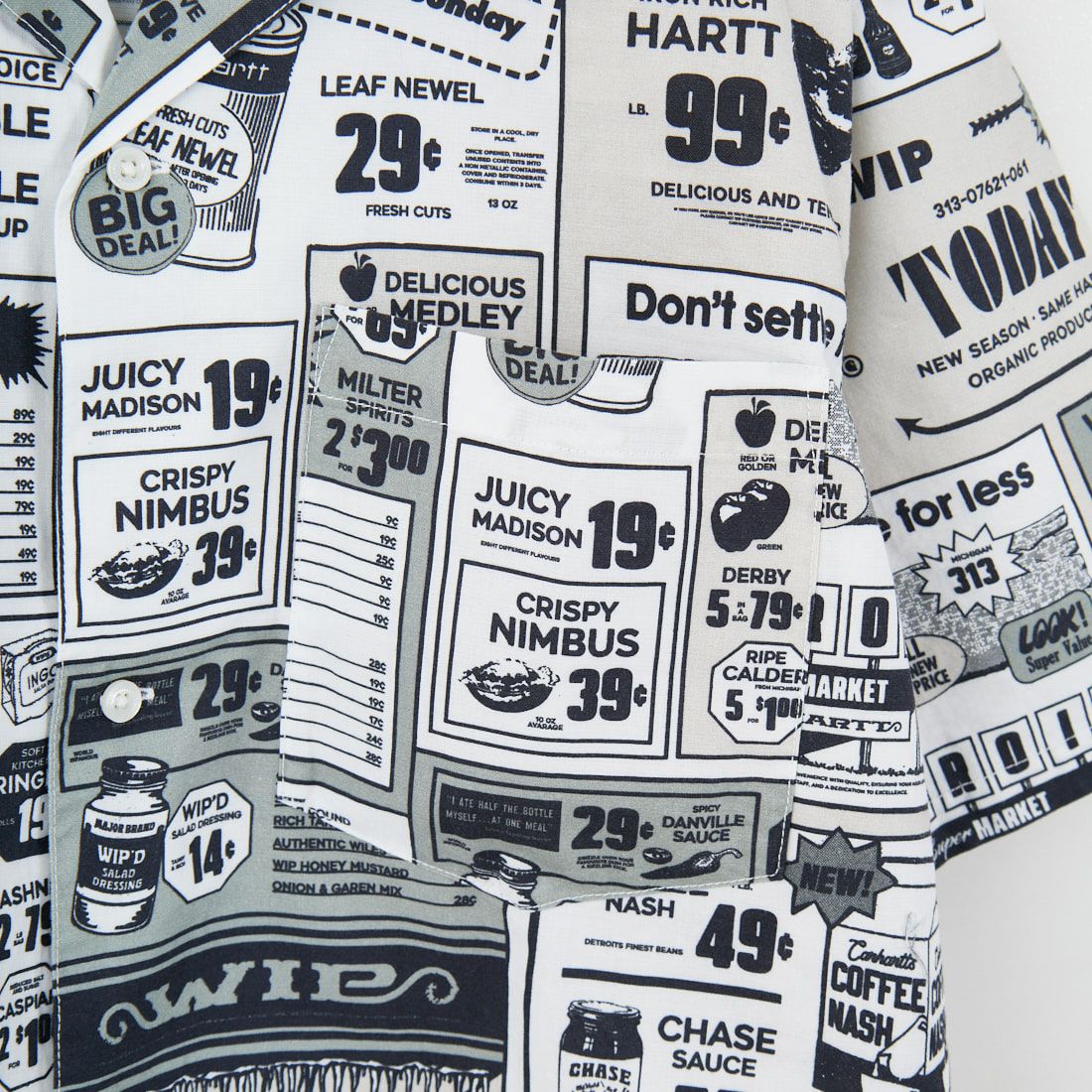 carhartt WIP [カーハートダブリューアイピー] ショートスリーブカタログシャツ [I034548] NEUTRAL