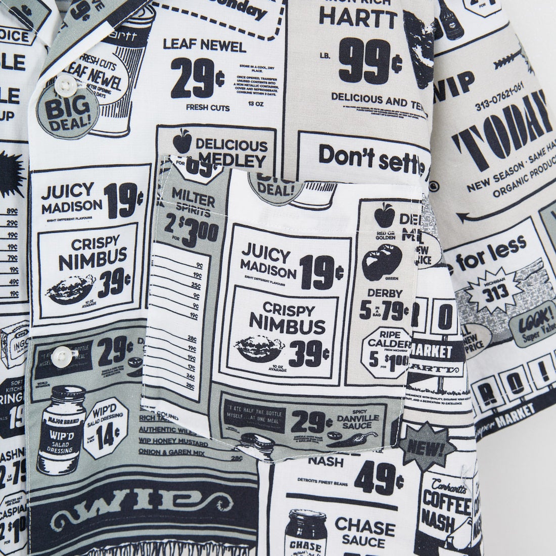 carhartt WIP [カーハートダブリューアイピー] ショートスリーブカタログシャツ [I034548] NEUTRAL