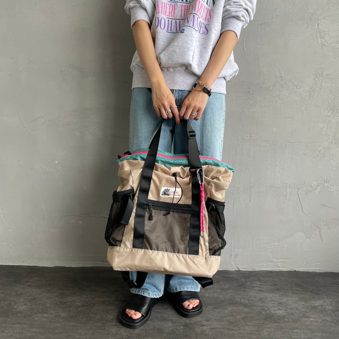 CARIBOU Mountaineering [カリブーマウンテニアリング] 別注 2WAYバックパック [CB24-AC-IN5-JF] BEIGE