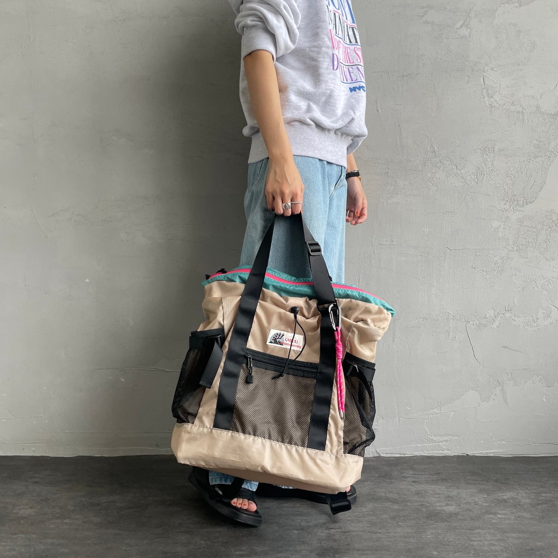 CARIBOU Mountaineering [カリブーマウンテニアリング] 別注 2WAYバックパック [CB24-AC-IN5-JF] BEIGE
