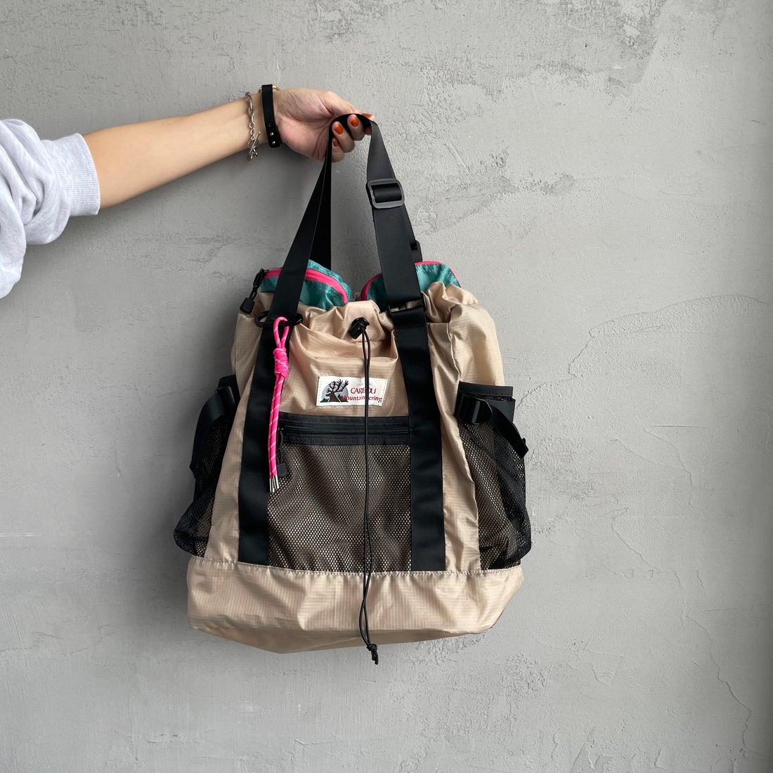CARIBOU Mountaineering [カリブーマウンテニアリング] 別注 2WAYバックパック [CB24-AC-IN5-JF] BEIGE