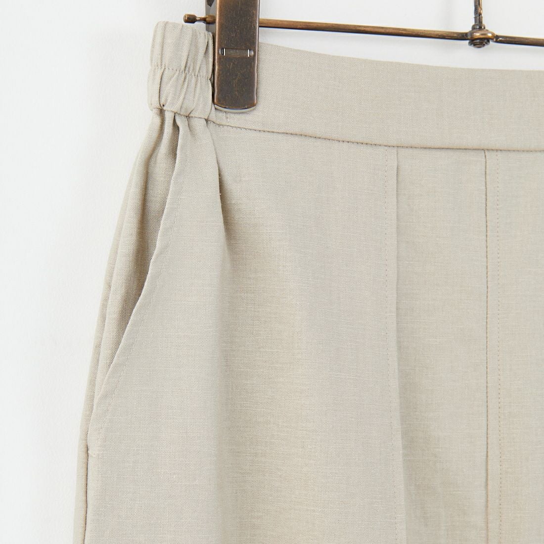 CLOCHE [クロシェ] ストレッチリネンタイトスカート [51286527] ﾍﾞｰｼﾞｭ