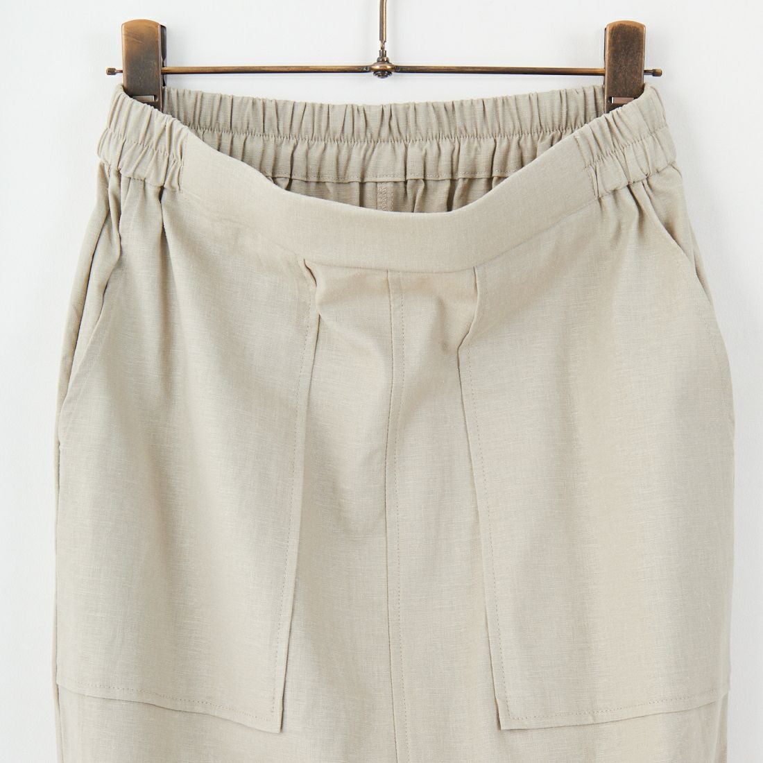 CLOCHE [クロシェ] ストレッチリネンタイトスカート [51286527] ﾍﾞｰｼﾞｭ