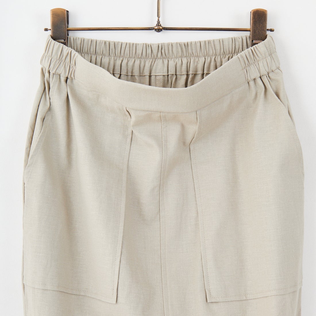 CLOCHE [クロシェ] ストレッチリネンタイトスカート [51286527] ﾍﾞｰｼﾞｭ