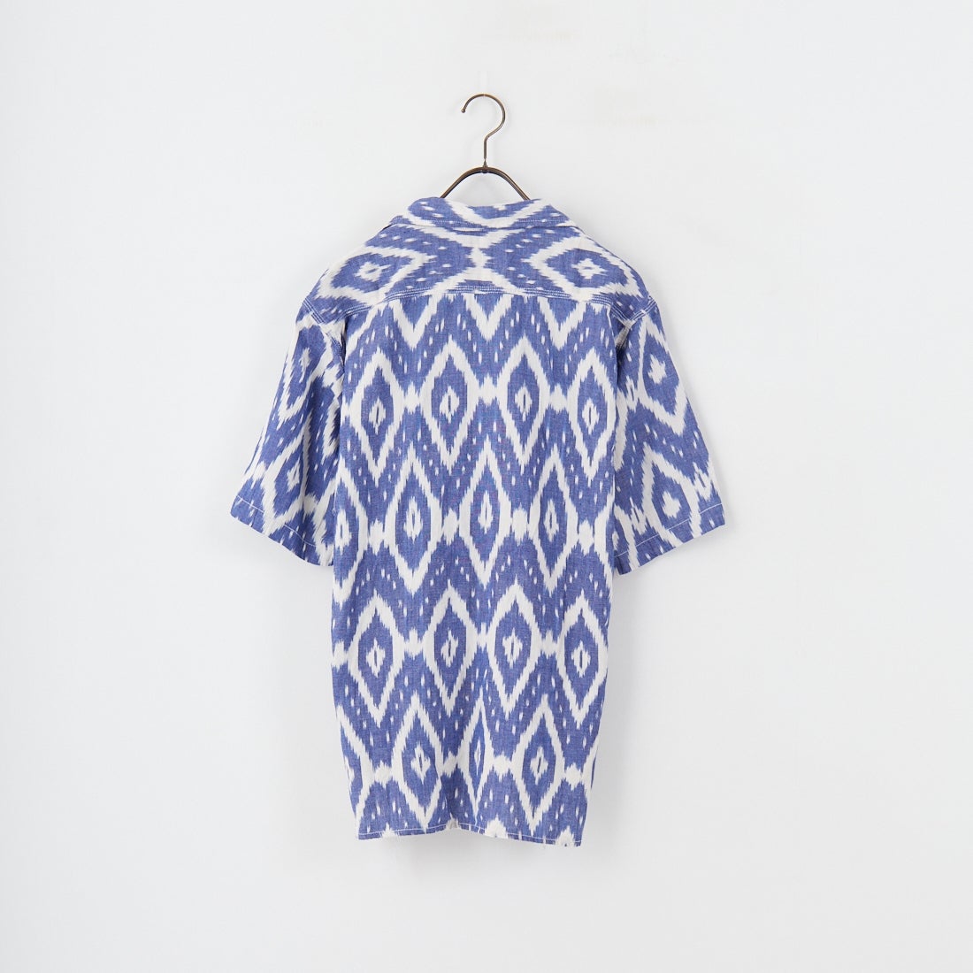 THE ALASKAN [アラスカン] オープンカラーシャツ [AL251IK16011] BLUE/OFF