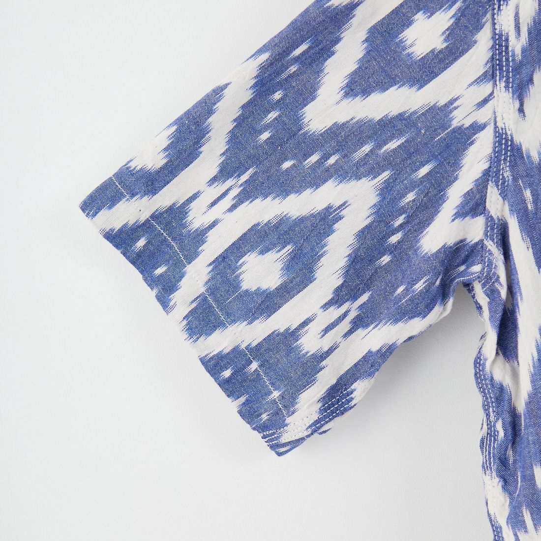 THE ALASKAN [アラスカン] オープンカラーシャツ [AL251IK16011] BLUE/OFF