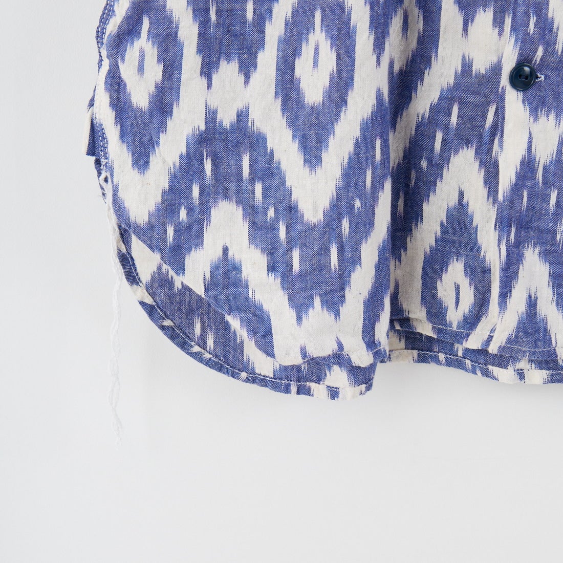 THE ALASKAN [アラスカン] オープンカラーシャツ [AL251IK16011] BLUE/OFF