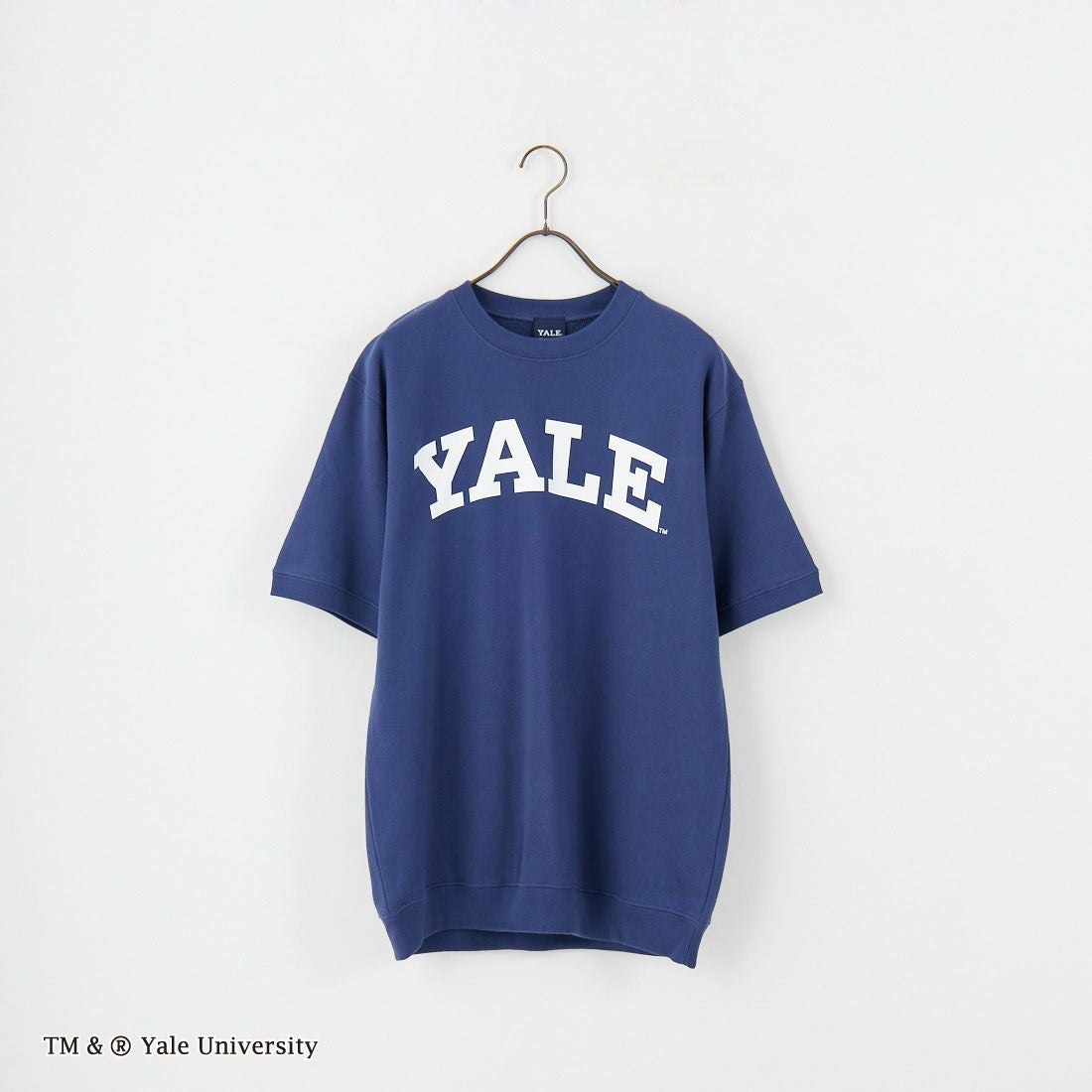 YALE [イェール] 別注 YALE カレッジロゴスウェットTシャツ [YA-01-JF