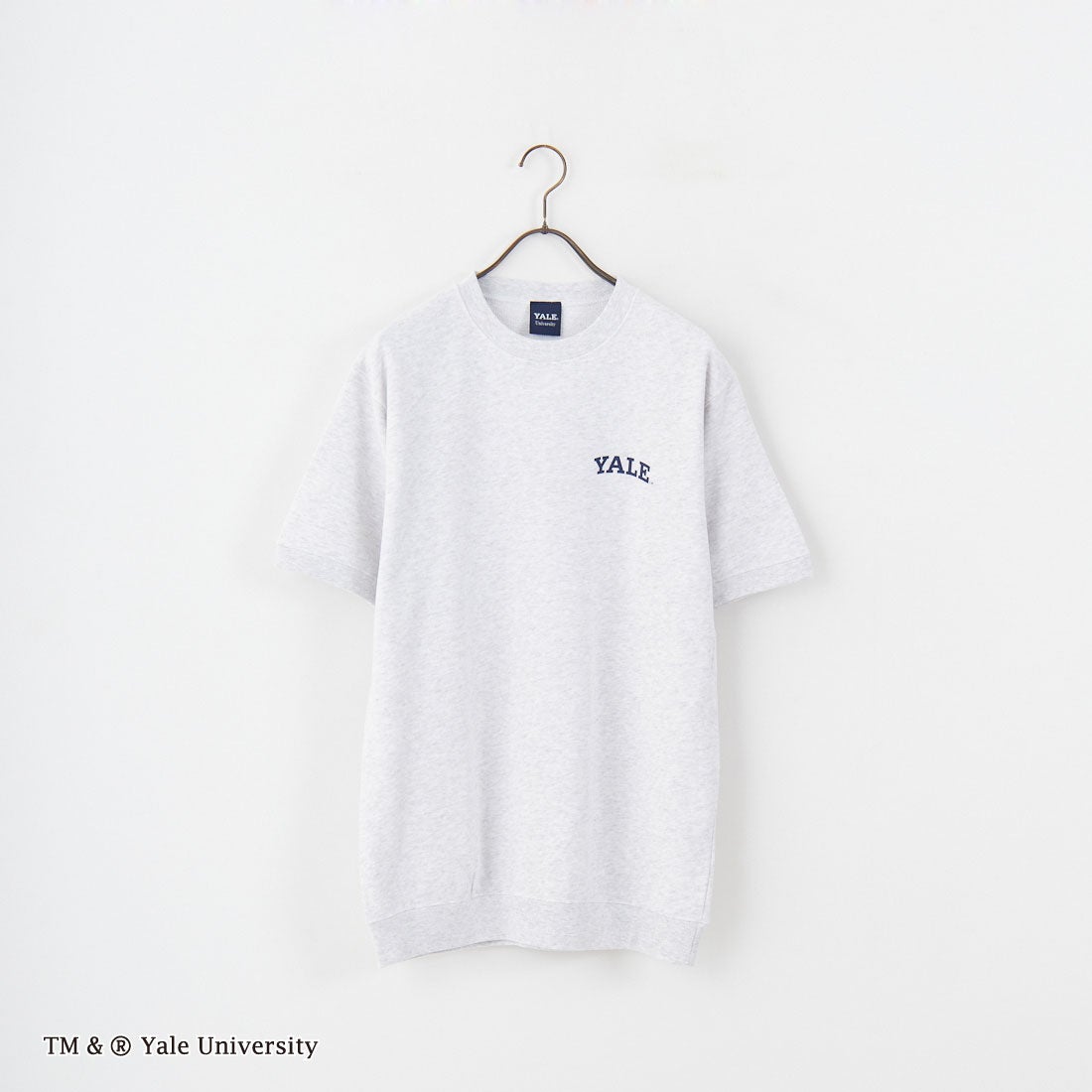YALE [イェール] 別注 YALEロゴ バックプリントスウェットTシャツ [YA-02-JF] GRAY