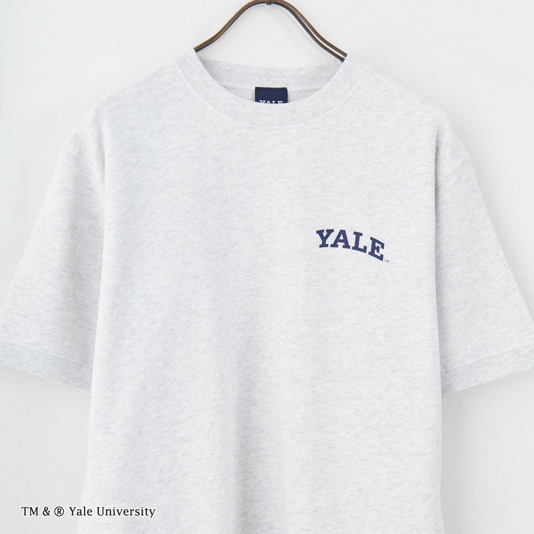 YALE [イェール] 別注 YALEロゴ バックプリントスウェットTシャツ [YA-02-JF] GRAY