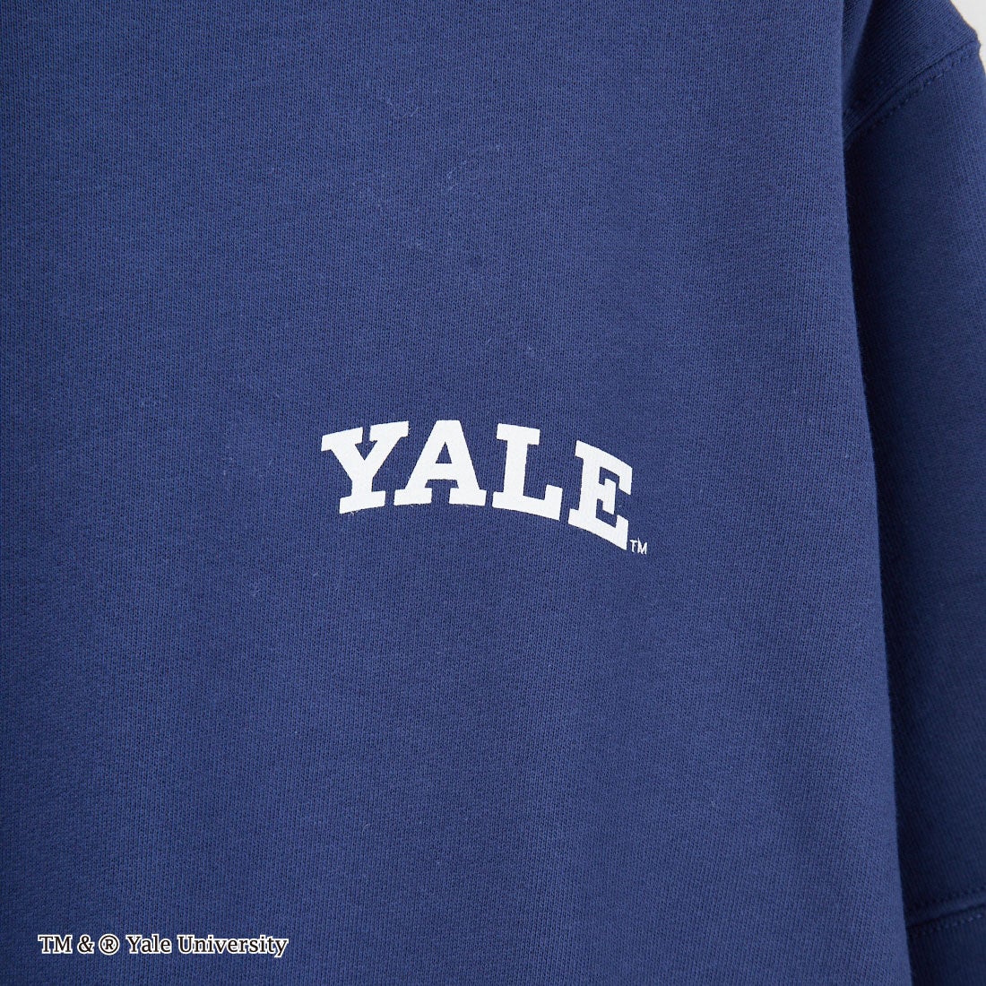 YALE [イェール] 別注 YALEロゴ バックプリントスウェットTシャツ [YA-02-JF] NAVY