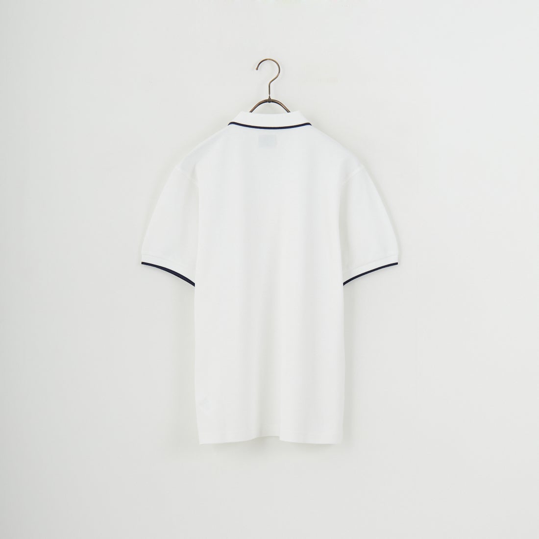 THE FOX [ザフォックス] 別注 ワンポイントロゴ ティップラインポロシャツ [JFU25SS-09-JF] WHT/NVY