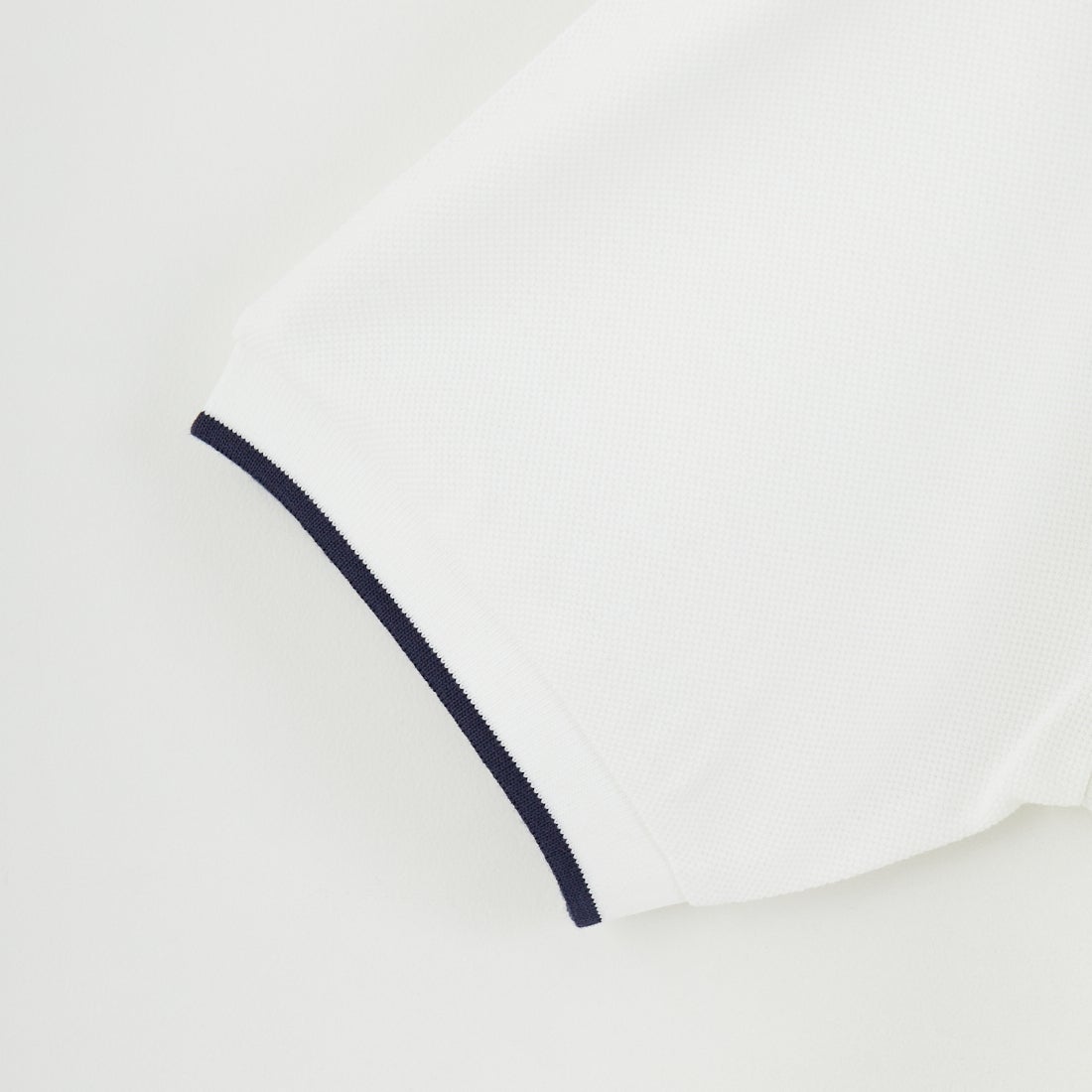 THE FOX [ザフォックス] 別注 ワンポイントロゴ ティップラインポロシャツ [JFU25SS-09-JF] WHT/NVY