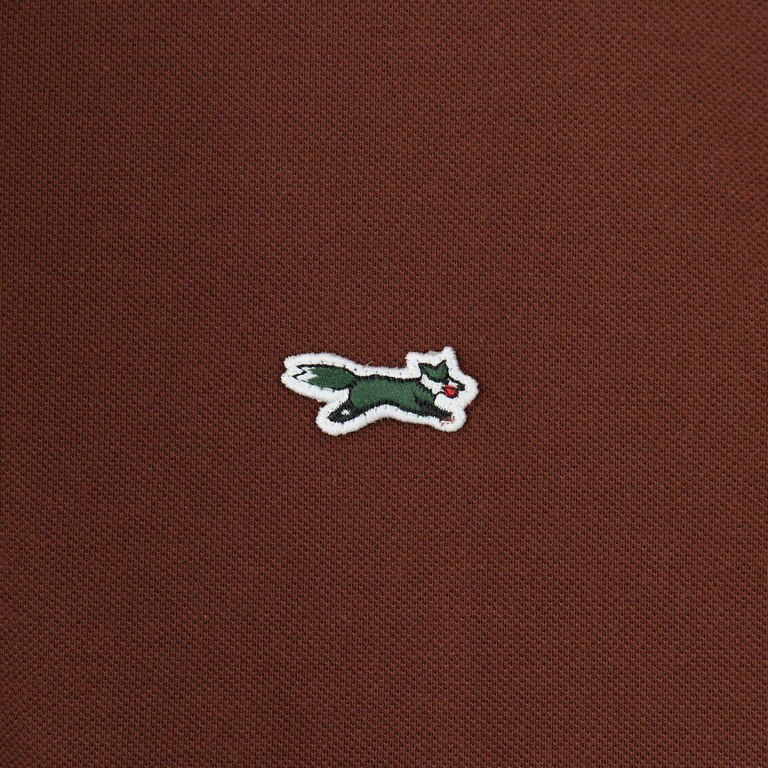 THE FOX [ザフォックス] 別注 ワンポイントロゴ ティップラインポロシャツ [JFU25SS-09-JF] BRWN/BLU