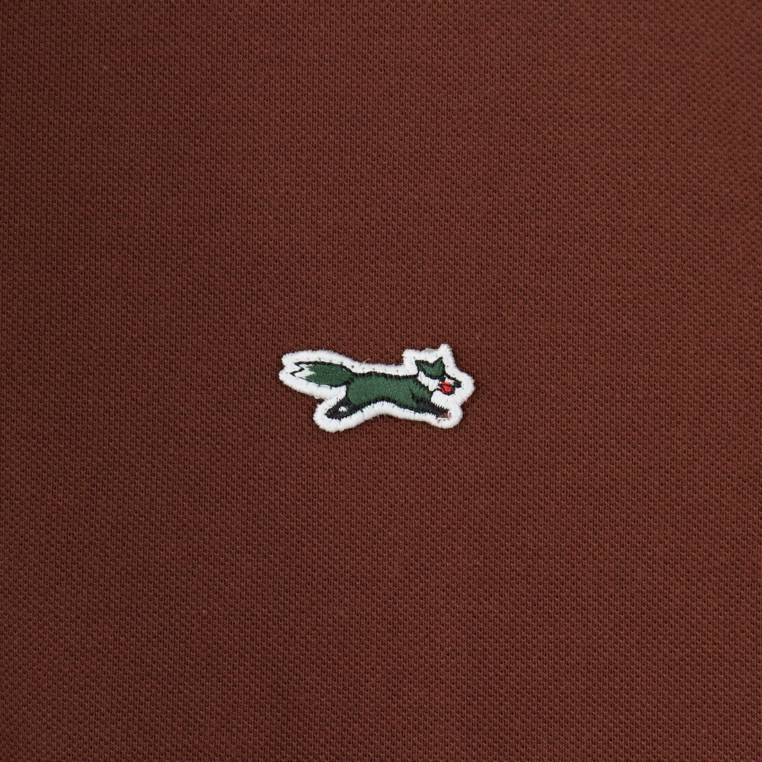 THE FOX [ザフォックス] 別注 ワンポイントロゴ ティップラインポロシャツ [JFU25SS-09-JF] BRWN/BLU