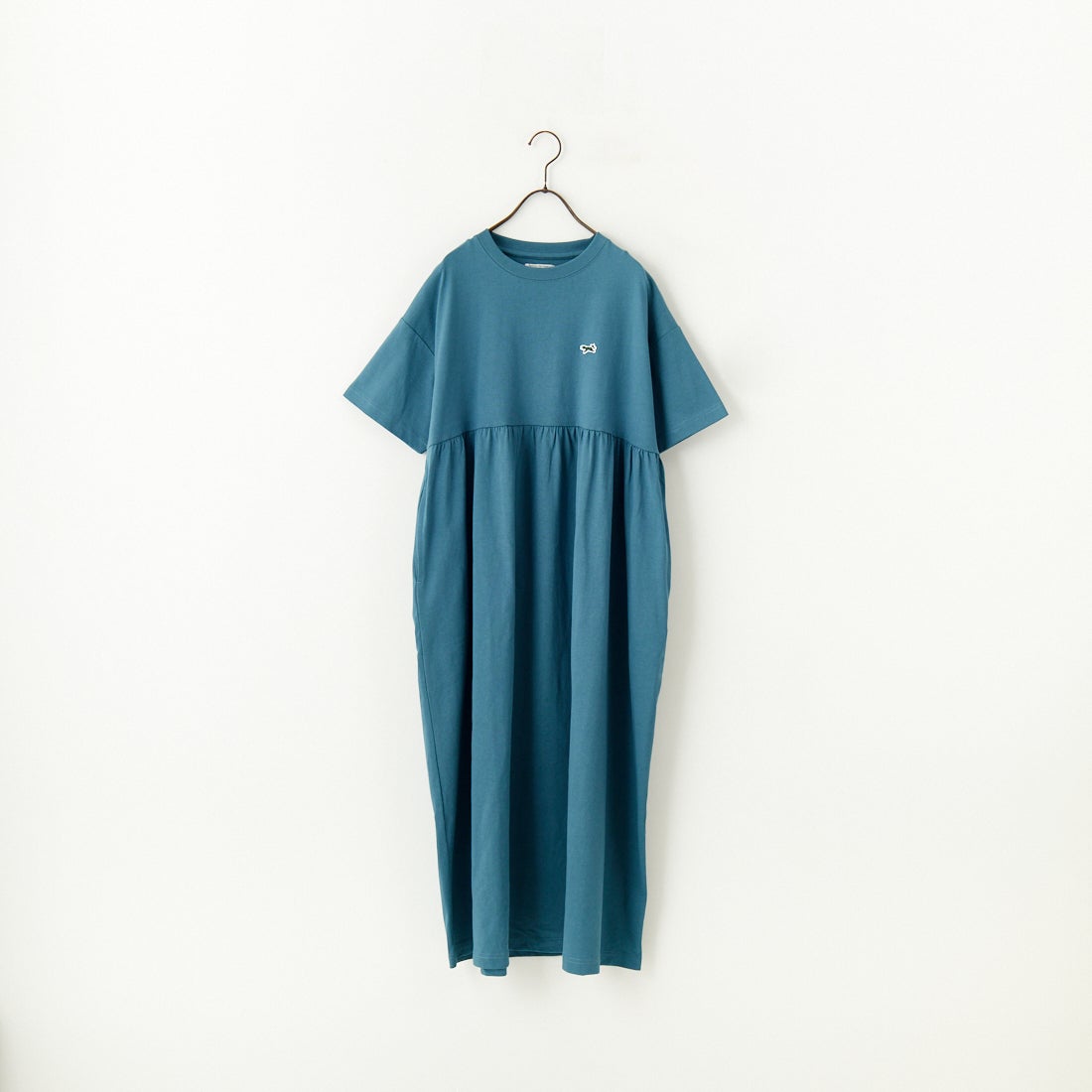 THE FOX [ザフォックス] 別注 ウエスト切替 マキシ丈ギャザーワンピース [JFL25SS-07-JF] ﾌﾞﾙｰ