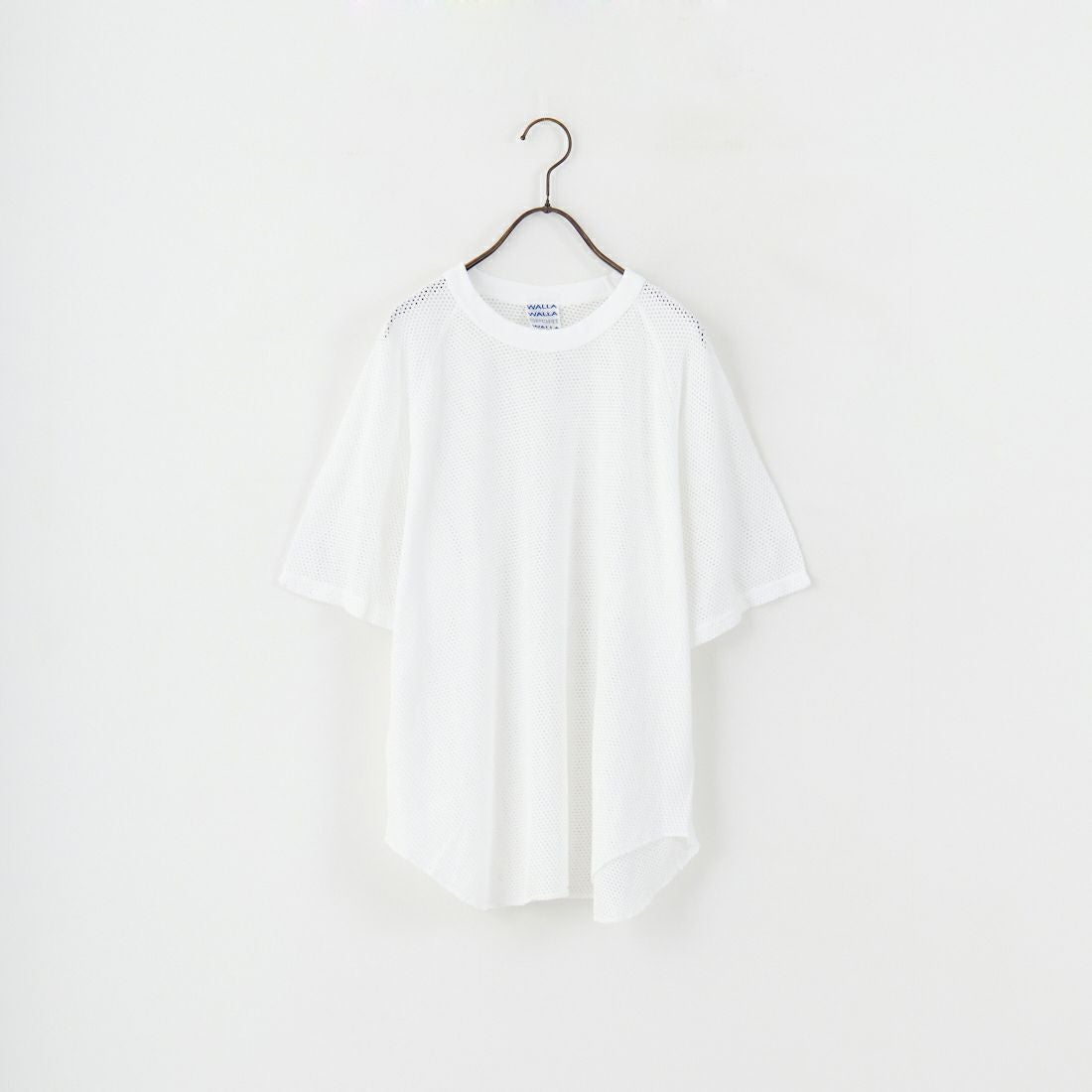 WALLA WALLA SPORT [ワラワラスポーツ] コットンメッシュラグランTシャツ [COTTON-MESH-RAGLAN] WHITE