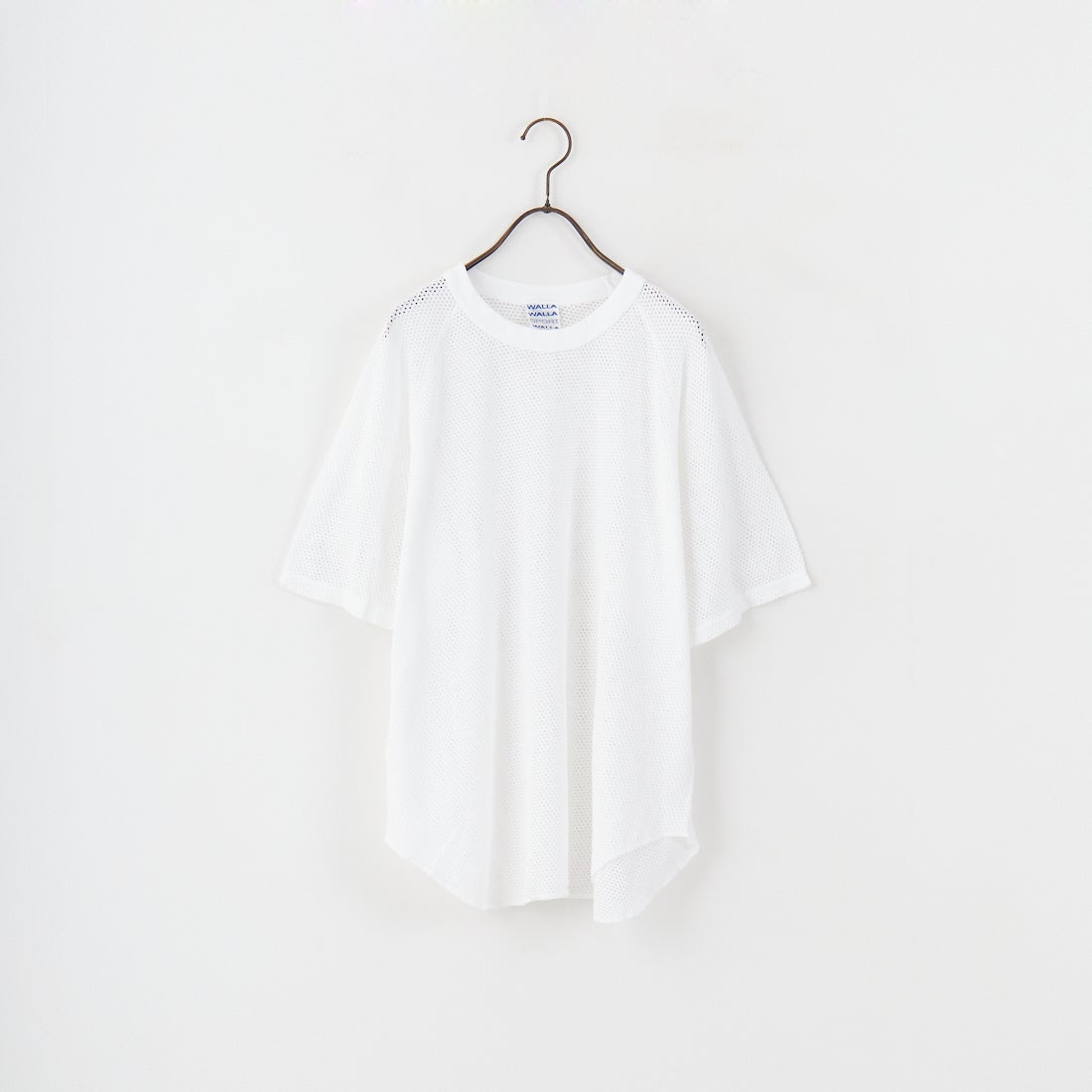 WALLA WALLA SPORT [ワラワラスポーツ] コットンメッシュラグランTシャツ [COTTON-MESH-RAGLAN] WHITE