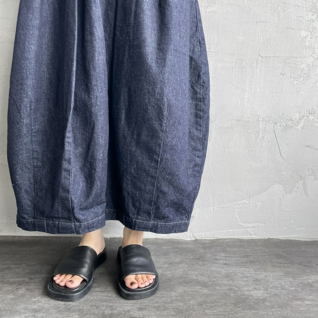 HARVESTY [ハーベスティ] デニムサーカススカート [A22504] 98 ONE-WAS &&モデル身長：158cm 着用サイズ：0&&