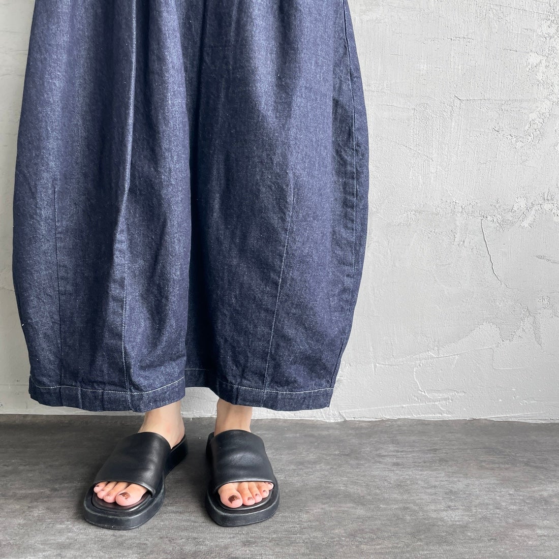 HARVESTY [ハーベスティ] デニムサーカススカート [A22504] 98 ONE-WAS &&モデル身長：158cm 着用サイズ：0&&