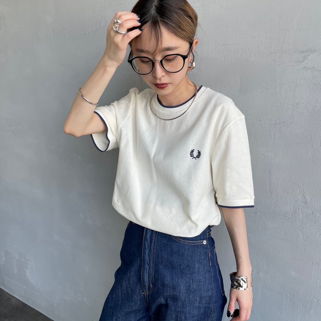 560 ECRU&&モデル身長：150cm 着用サイズ：S&&