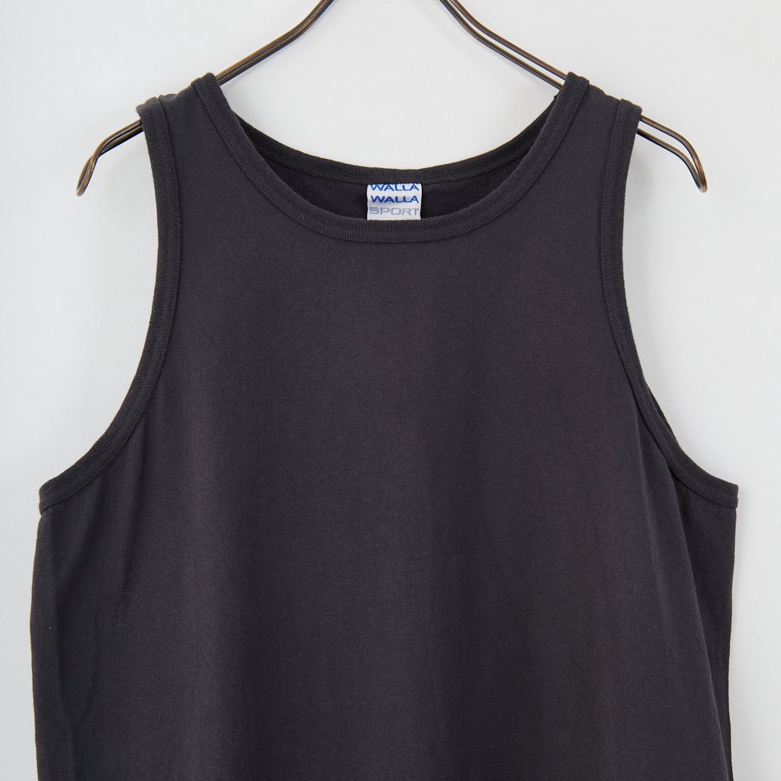 WALLA WALLA SPORT [ワラワラスポーツ] ソリッドタンクトップ [SOLID-TANK-TOP] USED BLACK