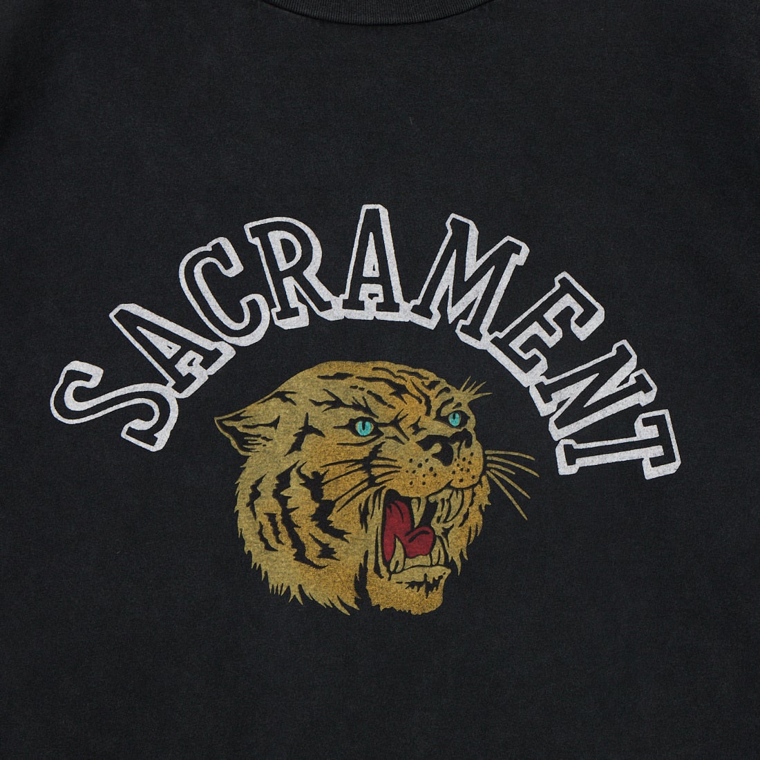 REMI RELIEF [レミレリーフ] 別注 SP加工ビッグプリントTシャツ SACRAMENT [RN28369286-JF] BLACK