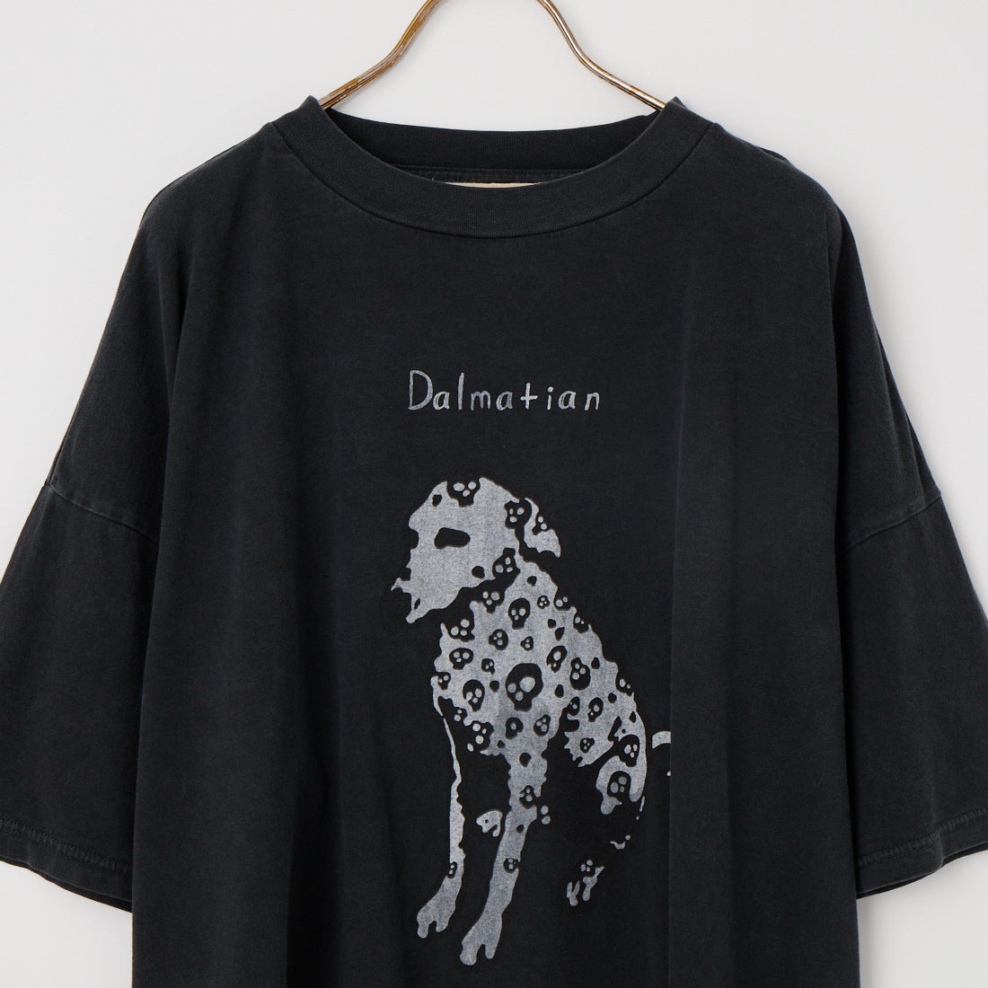 REMI RELIEF [レミレリーフ] 別注 SP加工ビッグプリントTシャツ DOG [RN28369287-JF] BLACK