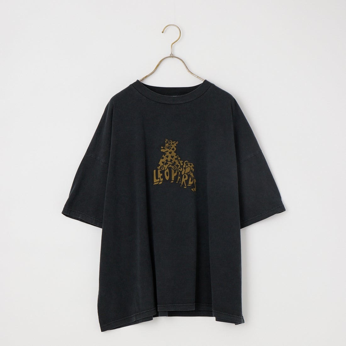 REMI RELIEF [レミレリーフ] 別注 SP加工ビッグプリントTシャツ LEOPARDS [RN28369290-JF] BLACK