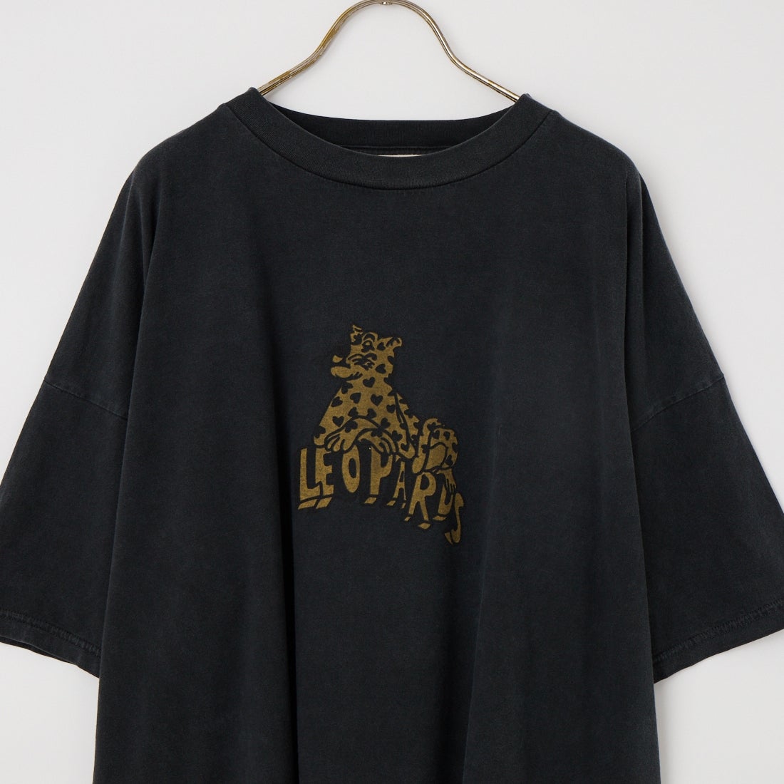 REMI RELIEF [レミレリーフ] 別注 SP加工ビッグプリントTシャツ LEOPARDS [RN28369290-JF] BLACK