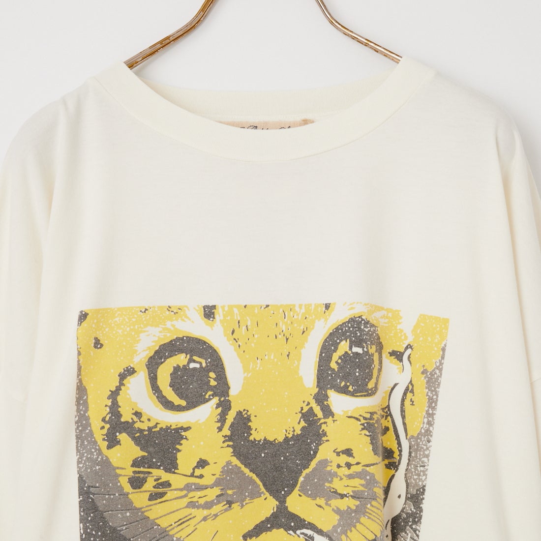 REMI RELIEF [レミレリーフ] 別注 SP加工ビッグプリントTシャツ CAT I NEED [RN28369297-JF] OFF WHITE