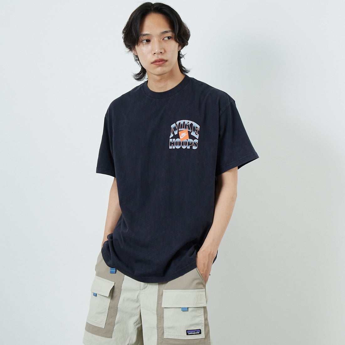 010 BLACK&&モデル身長：180cm 着用サイズL：L&&