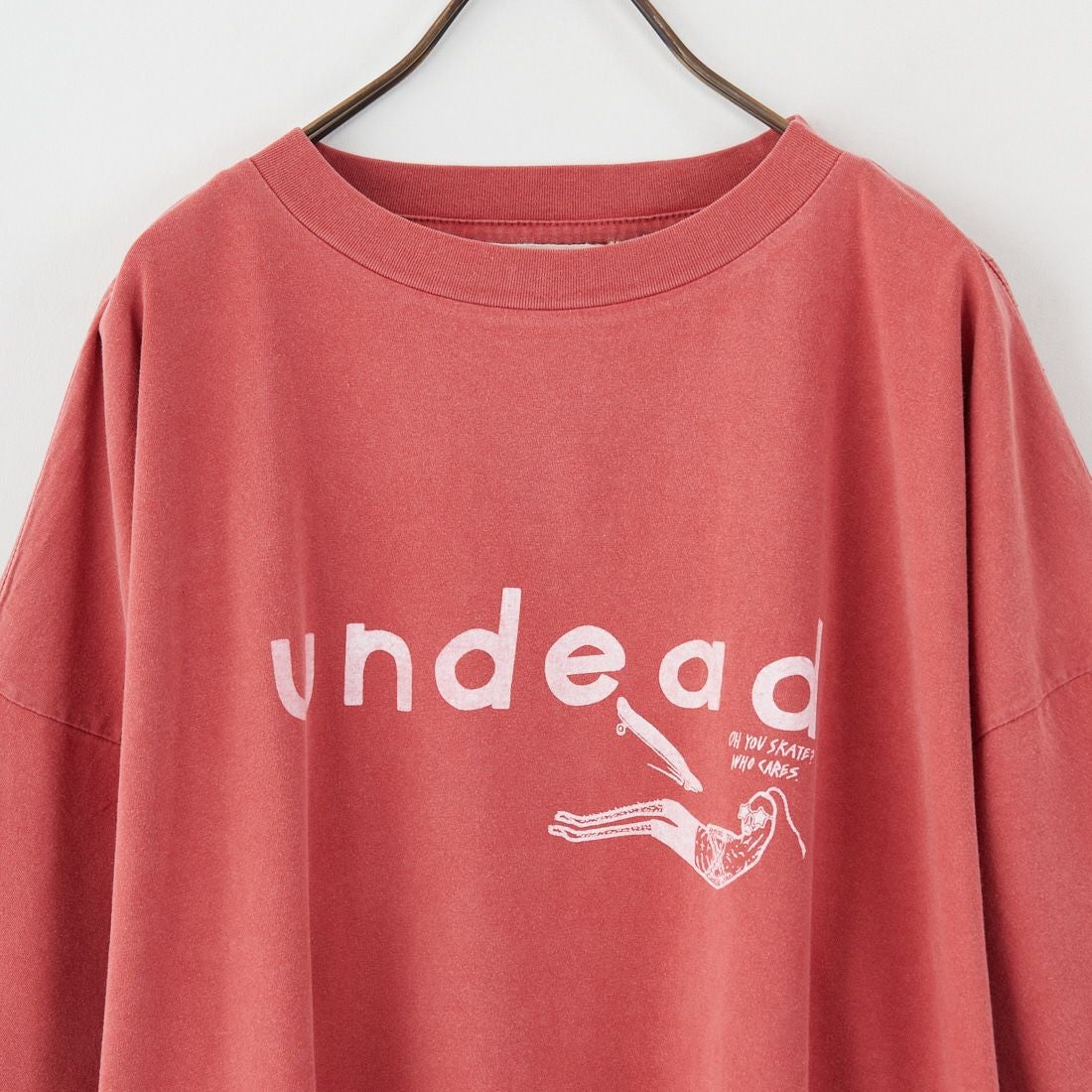 REMI RELIEF [レミレリーフ] 別注 ビッグプリントTシャツ UNDEAD [RN28369312-JF] RED