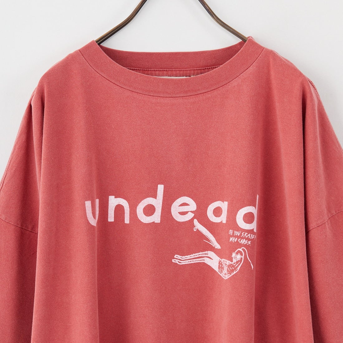 REMI RELIEF [レミレリーフ] 別注 ビッグプリントTシャツ UNDEAD [RN28369312-JF] RED