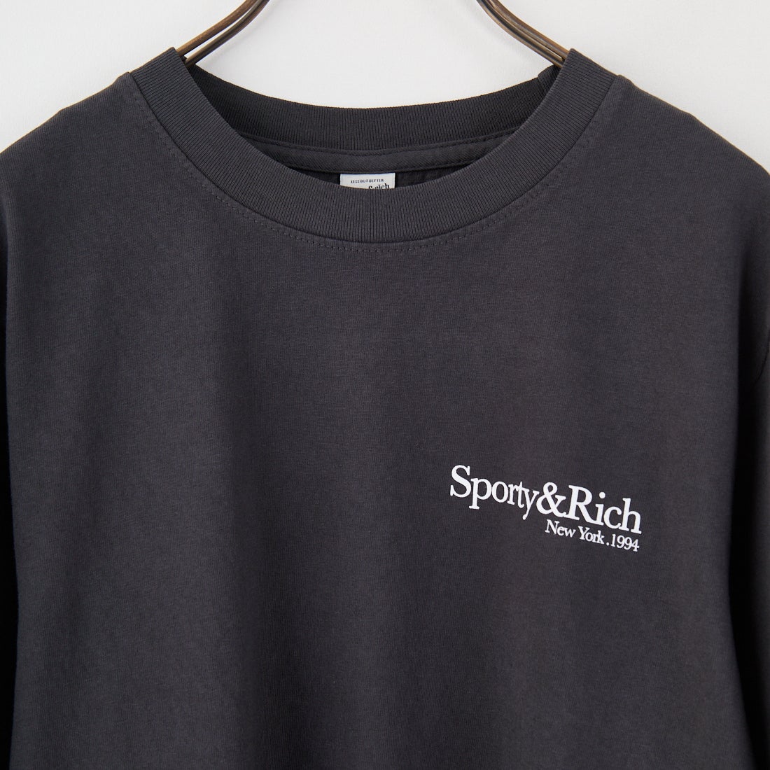 Sporty&Rich [スポーティアンドリッチ] HWCNY ショートスリーブTシャツ [TO043622016] F.BLACK