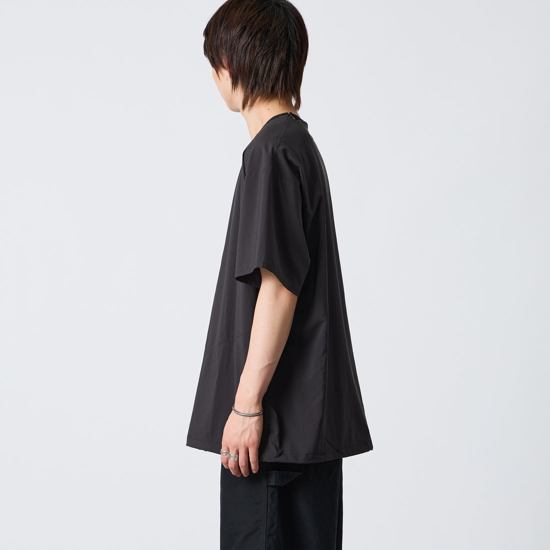 NANGA [ナンガ] PLC エクスカーションTシャツ [N2500-1P403A] BLK &&モデル身長：177cm 着用サイズ：L&&