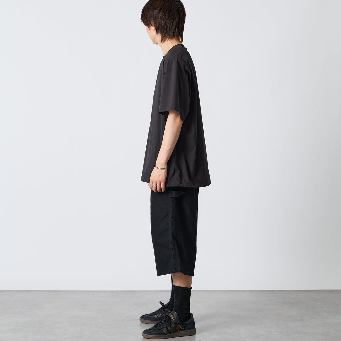 NANGA [ナンガ] PLC エクスカーションTシャツ [N2500-1P403A] BLK &&モデル身長：177cm 着用サイズ：L&&