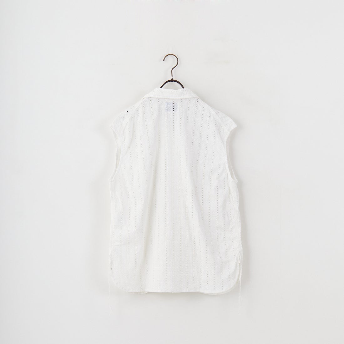 THE ALASKAN [アラスカン] ハコバストライプ ノースリーブブラウス [AL251HS16021] WHITE