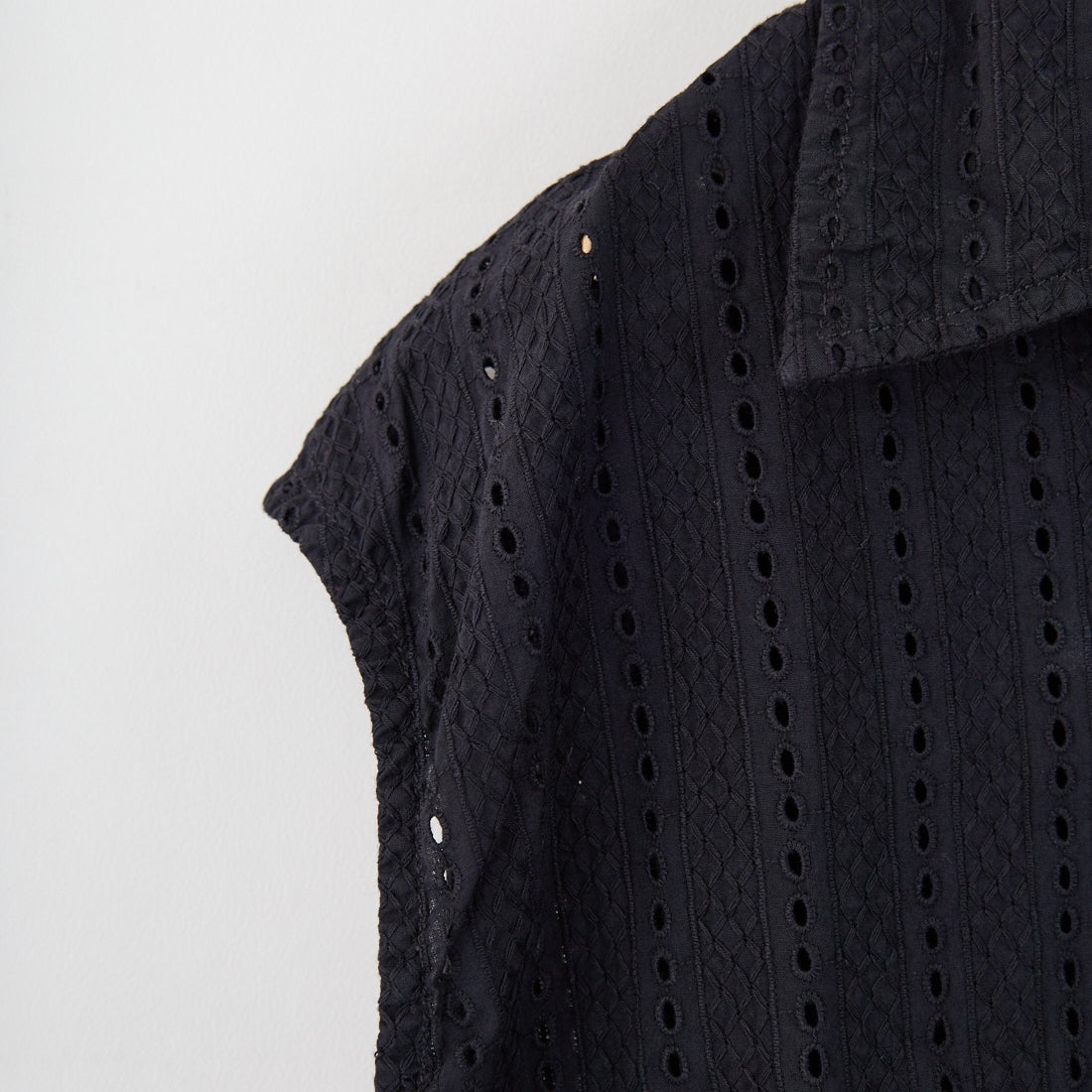 THE ALASKAN [アラスカン] ハコバストライプ ノースリーブブラウス [AL251HS16021] BLACK