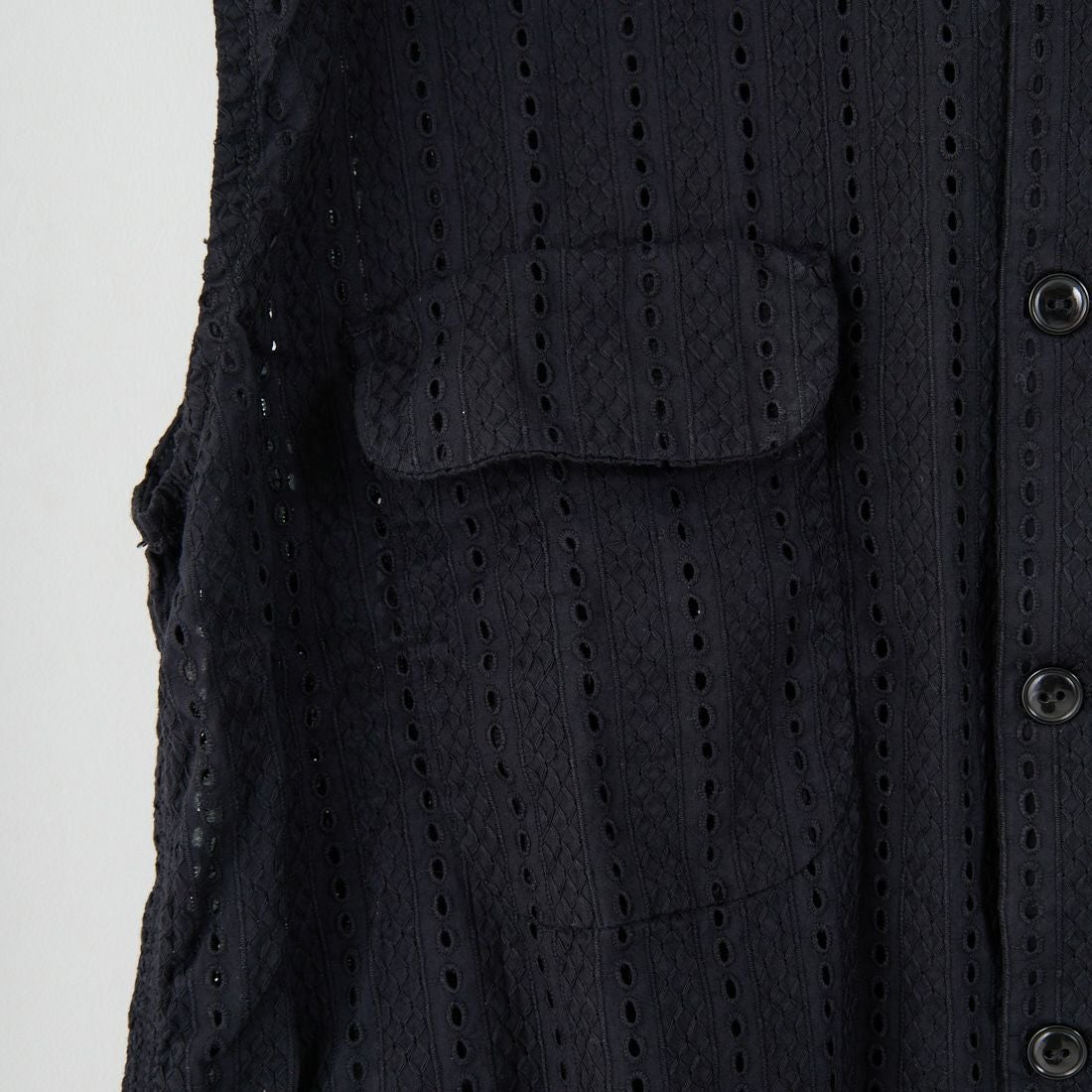 THE ALASKAN [アラスカン] ハコバストライプ ノースリーブブラウス [AL251HS16021] BLACK